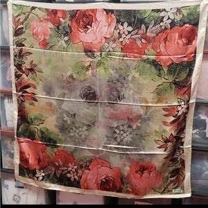 Floral Chic Fashion Silken feel Scarf 42"x42"